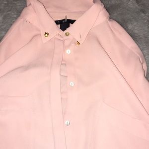 Pink flowy top